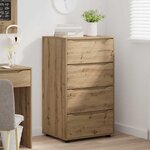 vidaXL Armoires de rangement 2 Pièces Chêne artisanal 60 x 48 x 105 cm