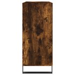vidaXL Armoire à disques chêne fumé 84 5x38x89 cm bois d'ingénierie