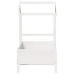 vidaXL Lit de jour avec toit blanc 90x190 cm bois de pin massif