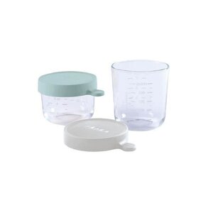 2 pots de conservation en verre Airy Green 150 ml + Light Mist 250 ml