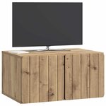 vidaXL Meuble TV mural 59 5 x 41 x 30 cm Chêne artisanal