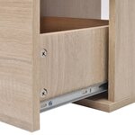 vidaXL Meuble de salle de bain 9 Pièces avec lavabo et robinet Beige
