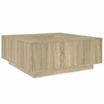 vidaXL Table basse chêne sonoma 100x100x40 cm bois d'ingénierie