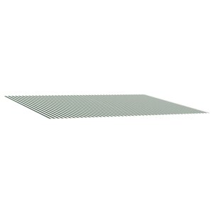 vidaXL Toile de rechange pour auvent Vert et blanc 450 × 350 cm