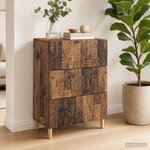 vidaXL Armoire à tiroirs Bois ancien 66 x 34 5 x 90 cm