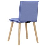 vidaXL Chaises à manger lot de 6 bleu jean tissu