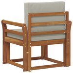vidaXL Canapé d’extérieur Bois d'acacia massif et polyester