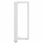 vidaXL Pieds de table de bar en T  2 pièces  blanc  40 x 35 x (90-91) cm  acier