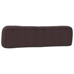 vidaXL Coussin de tête de lit marron foncé 200 cm tissu