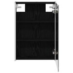 vidaXL Armoire Miroir de Salle de Bain Chêne noir 43 x 11 5 x 60 5 cm