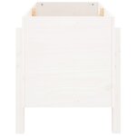 vidaXL Lit surélevé de jardin blanc 101x50x57 cm bois de pin massif