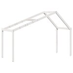 vidaXL Lit superposé avec toit blanc 90x190 cm bois massif de pin
