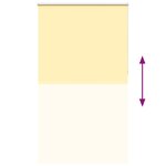 vidaXL Store enrouleur occultant jaune largeur du tissu 116 6 cm