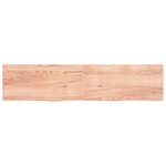 vidaXL Dessus de table marron clair bois chêne massif traité