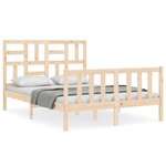vidaXL Cadre de lit sans matelas 140x200 cm bois massif de pin