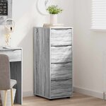 vidaXL Armoire de rangement Gris Sonoma 40 x 48 x 105 cm