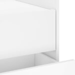 vidaXL Table de chevet blanc 45x50x50 cm bois d’ingénierie