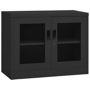 vidaXL Armoire de bureau Anthracite 90x40x70 cm Acier