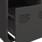 vidaXL Buffet haut noir 39x35x103 5 cm acier
