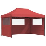 vidaXL Tente de fête 279 x 410 x 315 cm Bordeaux Tissu Oxford