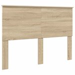 vidaXL Cadre de lit Chêne Sonoma 140 x 190 cm Bois d'ingénierie