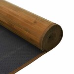 vidaXL Tapis rectangulaire marron 60x500 cm bambou