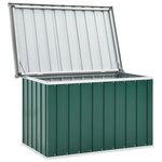 vidaXL Boîte de rangement de jardin Vert 109x67x65 cm