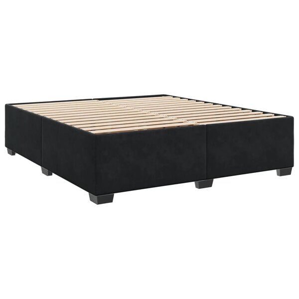 vidaXL Cadre de lit sans matelas noir 180x200 cm velours