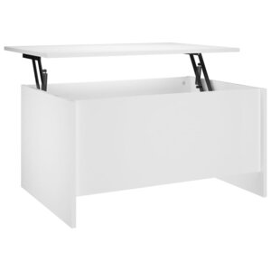 vidaXL Table basse blanc 80x55 5x41 5 cm bois d'ingénierie