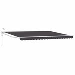 vidaXL Auvent rétractable électrique Anthracite 5 x 3 m