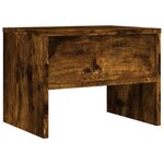 vidaXL Tables de chevet 2 Pièces Chêne fumé 40x30x30 cm Bois d'ingénierie