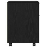 vidaXL Cabinet de Dossier Chêne noir 45 x 38 x 54 cm Bois d'ingénierie