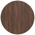 vidaXL Plateau de table Chêne marron 80 x 80 x 1.5 cm