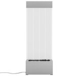 vidaXL Colonne à bulles avec LED RVB Inox et acrylique 110 cm