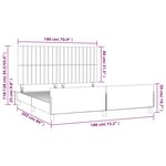 vidaXL Cadre de lit sans matelas rose velours