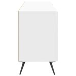 vidaXL Meuble TV Blanc brillant 150 x 31 x 50 cm Bois d'ingénierie