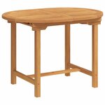 vidaXL Ensemble de salle à manger pour jardin 7 Pièces Marron