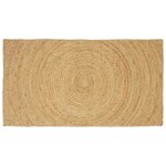 vidaXL Tapis de surface Rectangulaire Marron 60 x 110 cm Jute