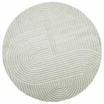 vidaXL Tapis de surface Rond PALMERAS Vert Ø 200 CM Polyester