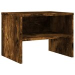 vidaXL Tables de chevet 2 Pièces Chêne fumé 40x30x30 cm Bois d'ingénierie