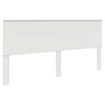 vidaXL Cadre de lit Blanc 200 x 200 cm Bois de pin massif