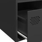 vidaXL Buffet haut noir 35x39x103 5 cm acier