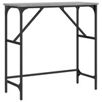 vidaXL Table console sonoma gris 75x32x75 cm bois d'ingénierie