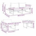 vidaXL Ensemble de salle à manger pour jardin 3 Pièces Gris clair Acier
