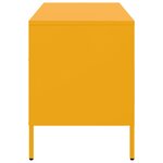 vidaXL Meubles TV 2 Pièces jaune moutarde 68x39x50 5 cm acier