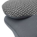 vidaXL Coussin pour le cou Gris 58 x 36 x 13 cm Polyester