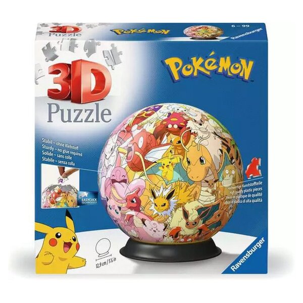 3D Puzzle Ball : Pokemon 72 Pièces
