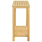 vidaXL Table console de jardin Acacia clair 80 x 35 x 75 cm