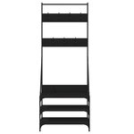 vidaXL Porte-vêtements et rangement des chaussures noir 70x40x184 cm