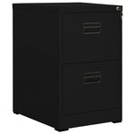 vidaXL Classeur Noir 46x62x72 5 cm Acier